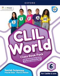 OXFORD UNIVERSITY PRESS, SOCIAL SCIENCE 6 COURSEBOOK. CLIL WORLD. CASTILLA Y LEÓN 2023