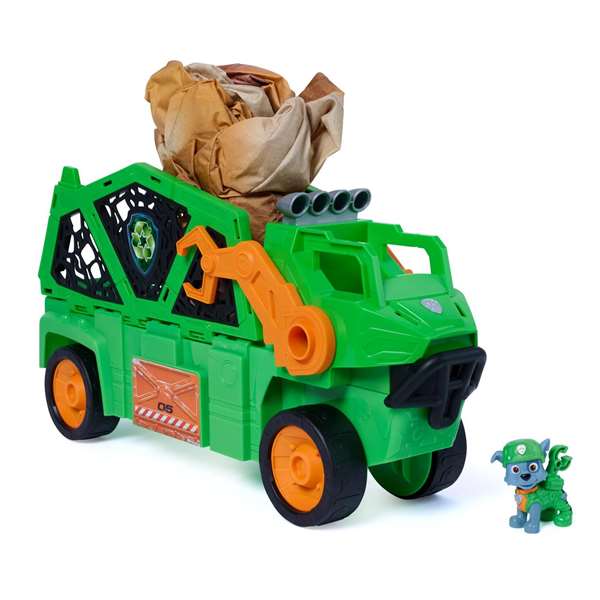 Spin Master Vehículo Paw Patrol Megasaurus Dino Movie con Dinosaurio Inflable de 76 cm