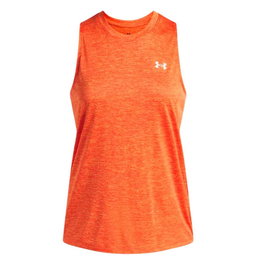 Camiseta para Mujer sin Mangas Under Armour Tech Tank Twist Naranja Fitness M