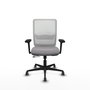 PIQUERAS Y CRESPO Silla de oficina Haches Gris y Blanco