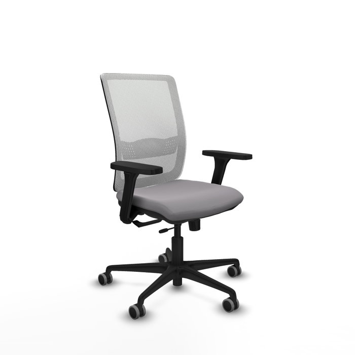 PIQUERAS Y CRESPO Silla de oficina Haches Gris y Blanco PIQUERAS Y CRESPO Silla de oficina Haches Gris y Blanco