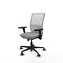 PIQUERAS Y CRESPO Silla de oficina Haches Gris y Blanco
