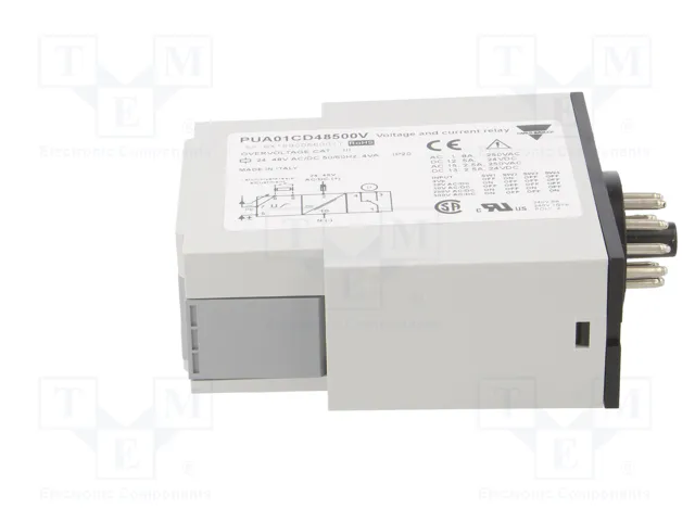 CARLO GAVAZZI PUA01CD48500V Relé de monitorización de tensión 24-48VAC/VDC CARLO GAVAZZI PUA01CD48500V Relé de monitorización de tensión 24-48VAC/VDC