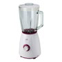 Jata Hogar Batidora de vaso de cristal 1300 W, 1,5 L, jarra desmontable, pica hielo, blanca-violeta