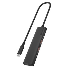 ICY BOX Hub USB 3.2 Gen 2 IB-Hub1437-CPD con 2 USB-A y 2 USB-C, 100W Power Delivery, Negro