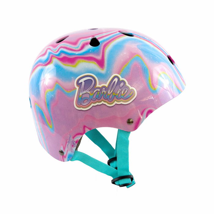 Deqube Barbie Casco Ajustable Talla 50-54cm para Niños 3-8 Años