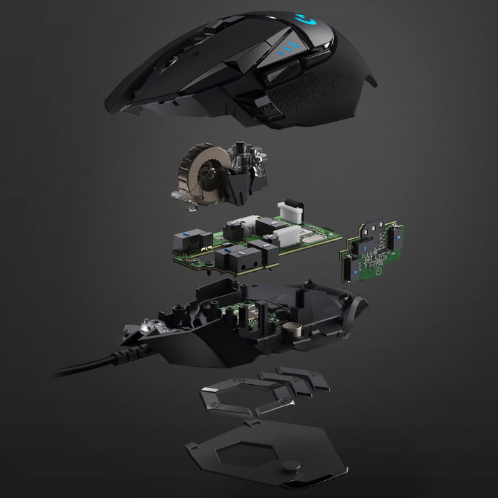 Logitech G502 HERO Ratón Gaming Negro