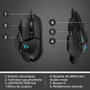 Logitech G502 HERO Ratón Gaming Negro