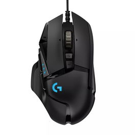 Logitech G502 Hero Ratón Gaming - Sensor HERO 25K, RGB LIGHTSYNC, Peso Ajustable, Cable 2.1m, Negro