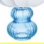 Lámpara Mesa Azul Cristal-Tejido 21 X 21 X 25,50 cm