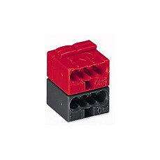 WAGO 243-211 Conector de terminales PUSH WIRE 0,8 mm Gris/Rojo