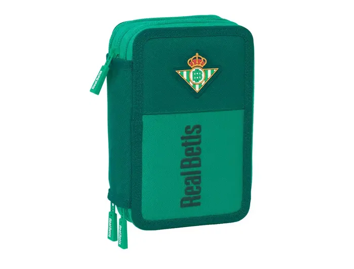 Safta Plumier Triple Real Betis Balompié 37 Pcs Resistente Al Agua