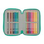 Safta Plumier Triple Real Betis Balompié 37 Pcs Resistente Al Agua