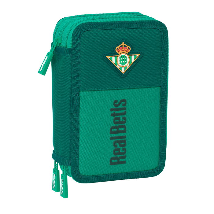 Safta Plumier Triple Real Betis Balompié 37 Pcs Resistente Al Agua