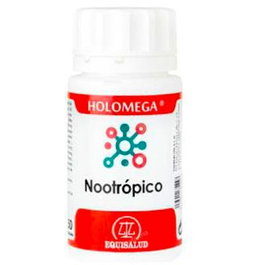 EQUISALUD Holomega Nootrópico para Cognición, Concentración y Memoria 50 Cápsulas