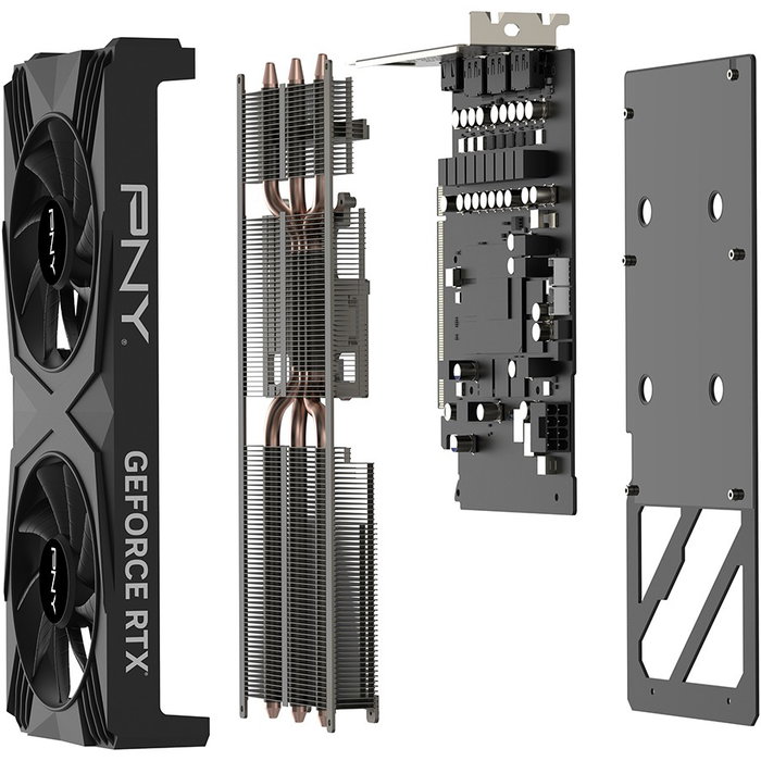 PNY RTX4060 TI VERTO Dual FAN 8GB GDDR6 HDMI 3xDP DLSS 3 Tarjeta Gráfica