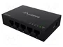 Lanberg DSM1-1005 Switch No administrado 5x Gigabit Ethernet Negro