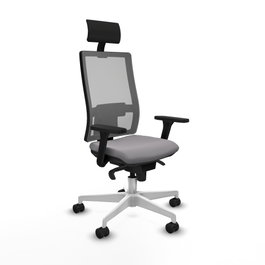 PIQUERAS Y CRESPO Silla de oficina Horna Gris con Mecanismo Sincro