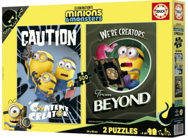 EDUCA BORRAS Puzzle 2x500 Piezas Minions & Monsters