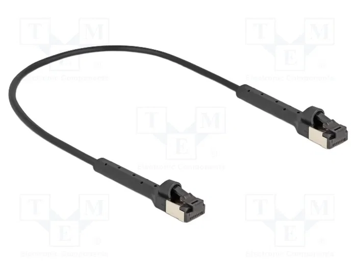 DeLOCK Cable de Red RJ45 Slim Cat8.1 U/FTP 40 Gbps Negro 0,25 m DeLOCK Cable de Red RJ45 Slim Cat8.1 U/FTP 40 Gbps Negro 0,25 m