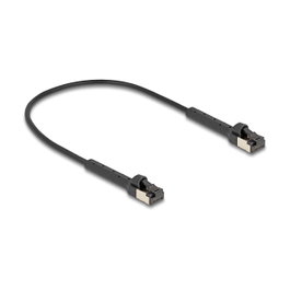 DeLOCK Cable de red RJ45 Slim Cat8.1 U/FTP negro 0,25 m