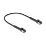 DeLOCK Cable de red RJ45 Slim Cat8.1 U/FTP negro 0,25 m