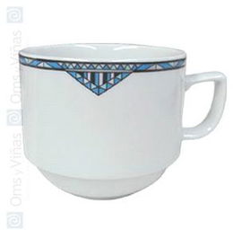 LANGENTHAL Taza Charleston 23cl Apilable, Vajilla de Desayuno, NO Apto Lavavajillas/Microondas (Set de 6)