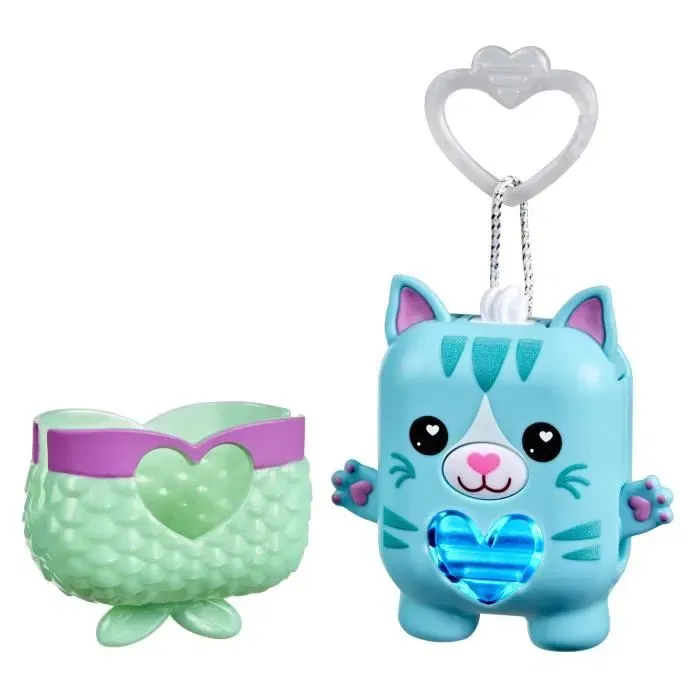 Hasbro Pawtricia la gatita azul HASG2208ES0, Compañera Electrónica Interactiva de Bolsillo con Más de 70 Reacciones para Niñas y Niños