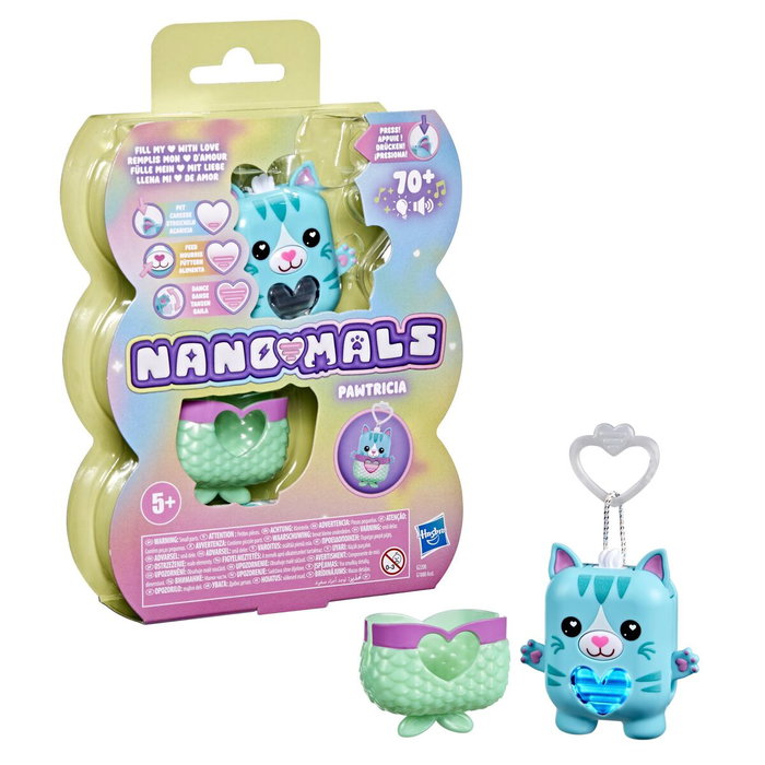 Hasbro Nano-mals Pawtricia la gatita azul, compañera electrónica Hasbro Nano-mals Pawtricia la gatita azul, compañera electrónica