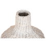 DKD Home Decor Set de 3 Jarrones de Ratán y Metal Natural