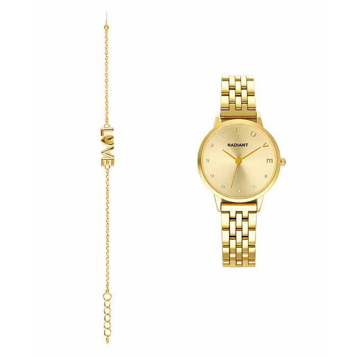 Radiant RA609202PT con Combo Pulsera Sri Lanka Gold Dial