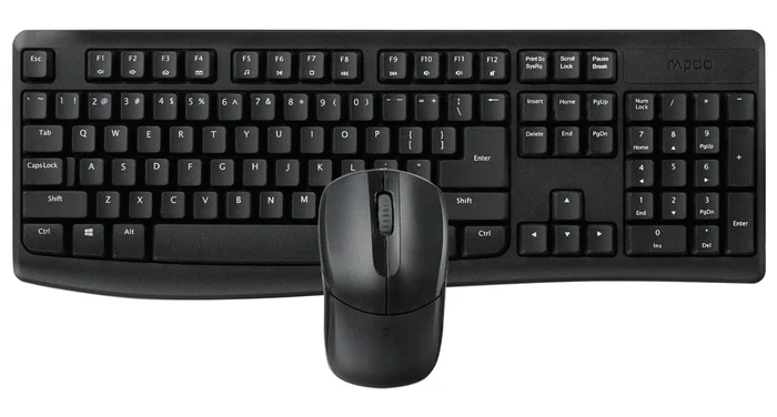 Rapoo X1800Pro Kit de teclado y ratón inalámbrico QWERTY Negro Rapoo X1800Pro Kit de teclado y ratón inalámbrico QWERTY Negro