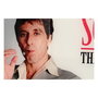 Scarface Póster de cristal The World Is Yours (Grey Background) 60 x 30 cm