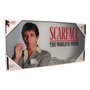 Scarface Póster de cristal The World Is Yours (Grey Background) 60 x 30 cm