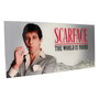 Scarface Póster de cristal The World Is Yours (Grey Background) 60 x 30 cm