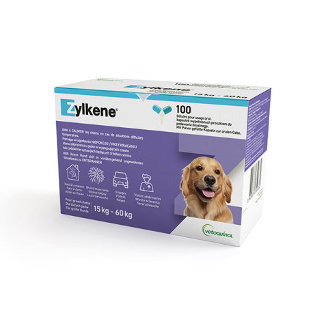 Vetoquinol Zylkene 450 mg 100 Cápsulas para Perros y Gatos
