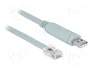 DeLOCK Adaptador USB 2.0 Tipo A a Serie RS-232 RJ45 63920, Gris