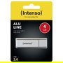 Intenso Alu Line Stick 4GB USB 2.0 Plata
