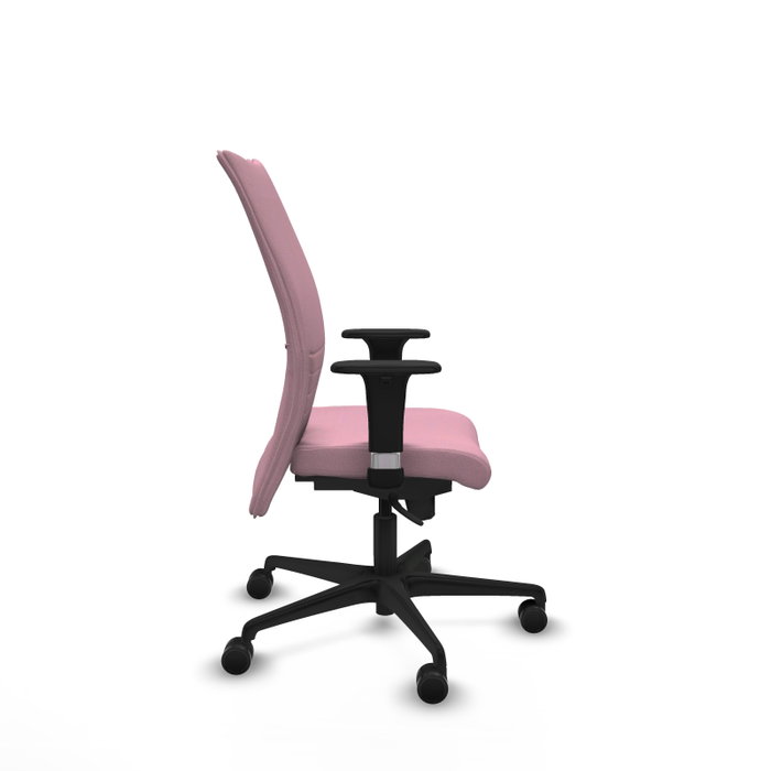 PIQUERAS Y CRESPO Silla Albacete confidente Rosa con Mecanismo Sincro y Brazos 1D