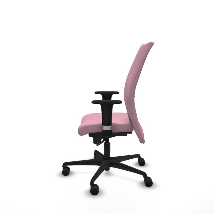 PIQUERAS Y CRESPO Silla Albacete confidente Rosa con Mecanismo Sincro y Brazos 1D