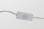 DKD Home Decor Lámpara de sobremesa Metal y Poliéster Blanco