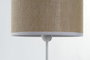 DKD Home Decor Lámpara de sobremesa Metal y Poliéster Blanco