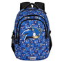 Karactermania Mochila Sonic Run. Plus FAN Action 44x34x21 cm, Gran Capacidad, 3 Compartimentos, Bolsillo USB, Ripstop, Azul