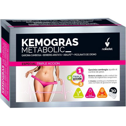NOVADIET Kemogras Metabolic 30 cápsulas vegetales