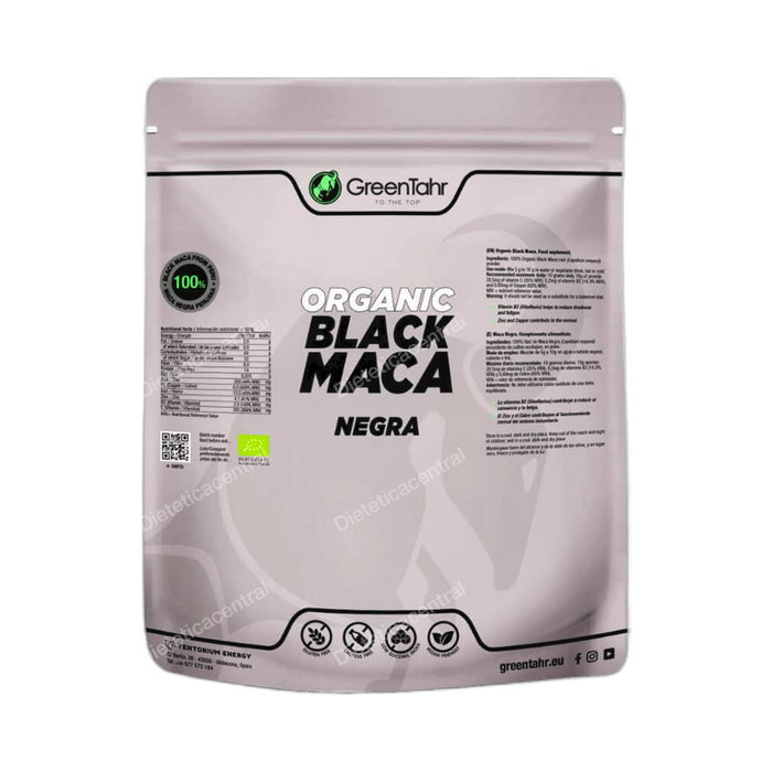 GREENTAHR Maca Negra Polvo 750g Ecológico GREENTAHR Maca Negra Polvo 750g Ecológico