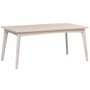 DKD Home Decor Mesa de Comedor de Mango 173x90x75 cm Blanco Roto