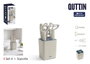 Quttin Set de 4 Utensilios de Cocina con Soporte