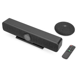 Digitus 4K All-In-One Video Bar Pro - Sistema de Videoconferencia con Cámara 4K, Zoom 4x, Micrófonos Integrados y Barra de Colaboración