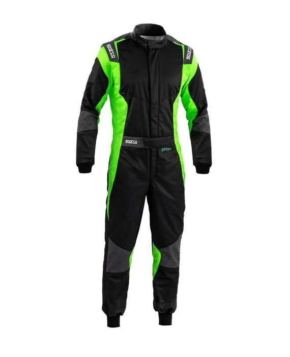 Sparco Traje R579 Futura Talla 48 Negro-Verde FIA 8856-2018 Sparco Traje R579 Futura Talla 48 Negro-Verde FIA 8856-2018