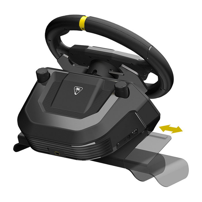 Turtle Beach Racer Volante de carreras inalámbrico para Xbox Series X/S, Xbox One y PC con Windows 10/11, Bluetooth 5.1, RF 2.4 GHz, USB, Autonomía 30h, Negro